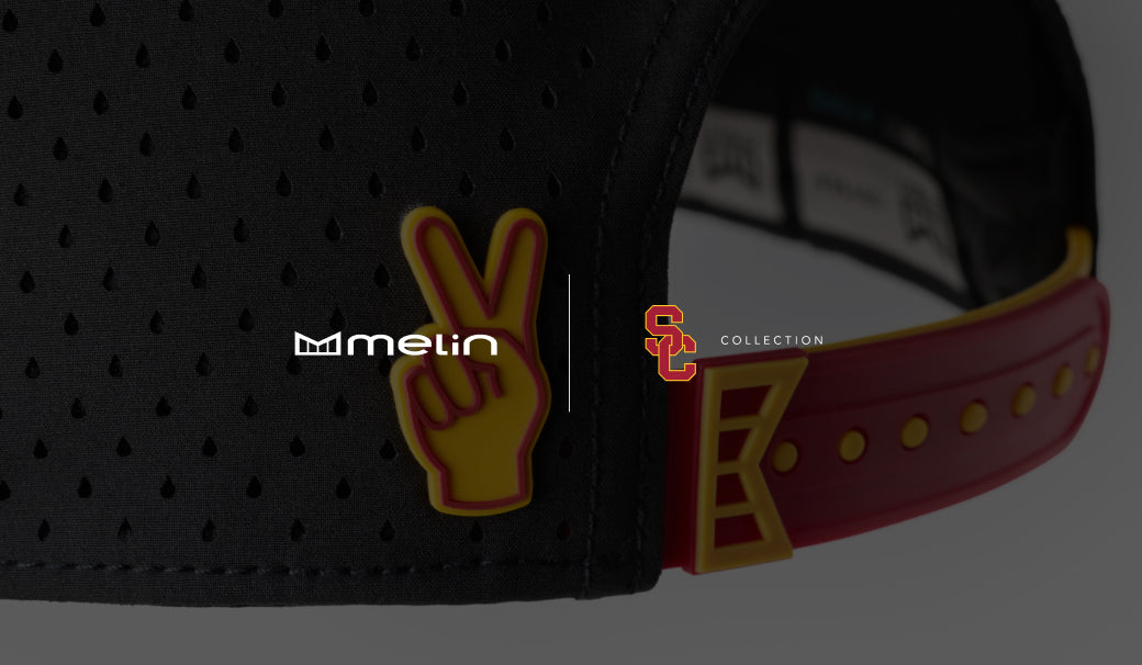 melin x USC Two Fingers. Two Words.