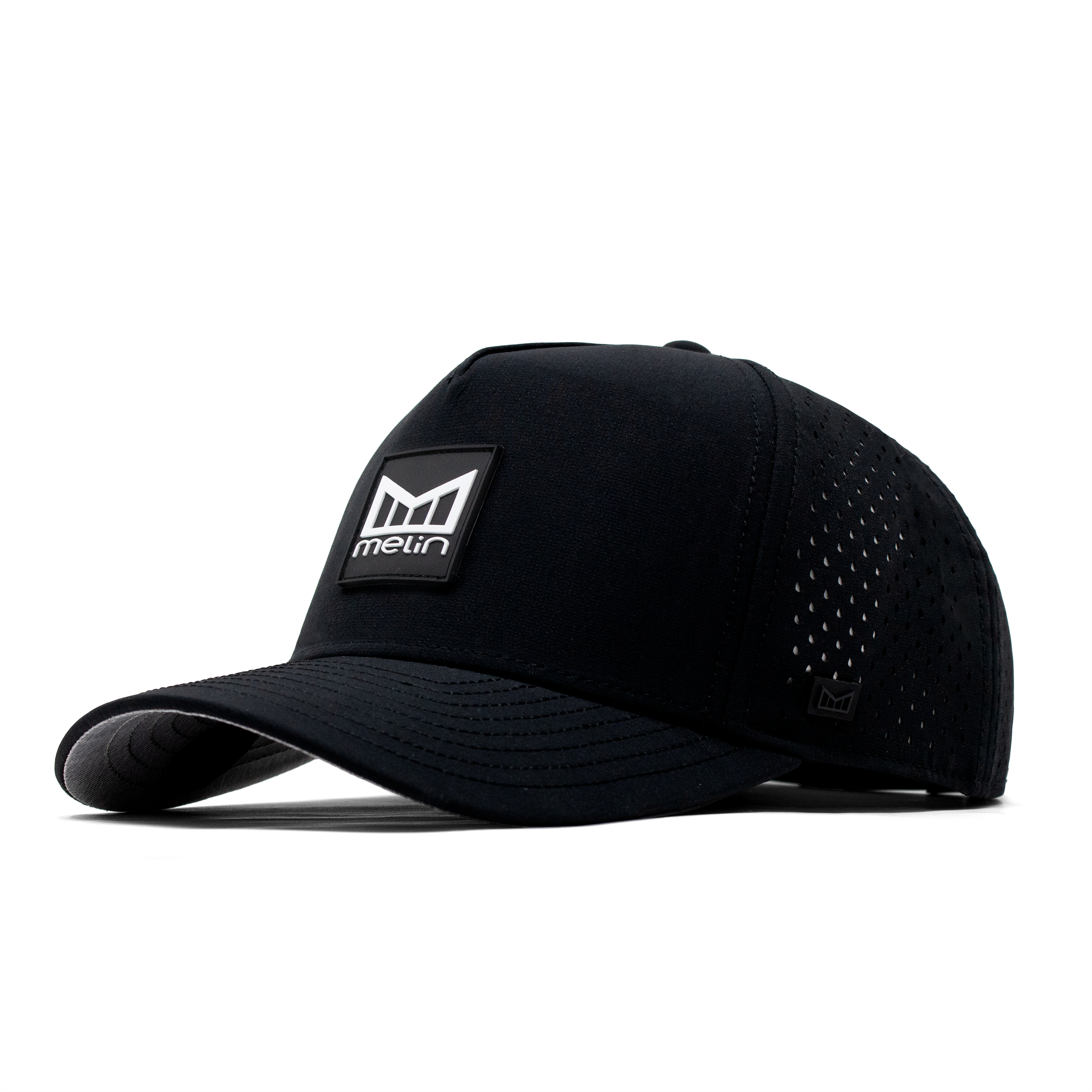 The front, angled view of the melin Odysea Stacked Hydro in Black