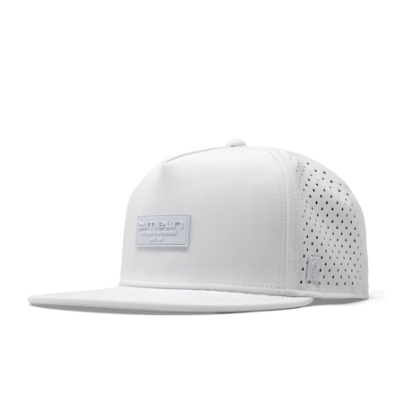The front, angled view of the melin Passage Explorer Hydro  Split Fit in  White