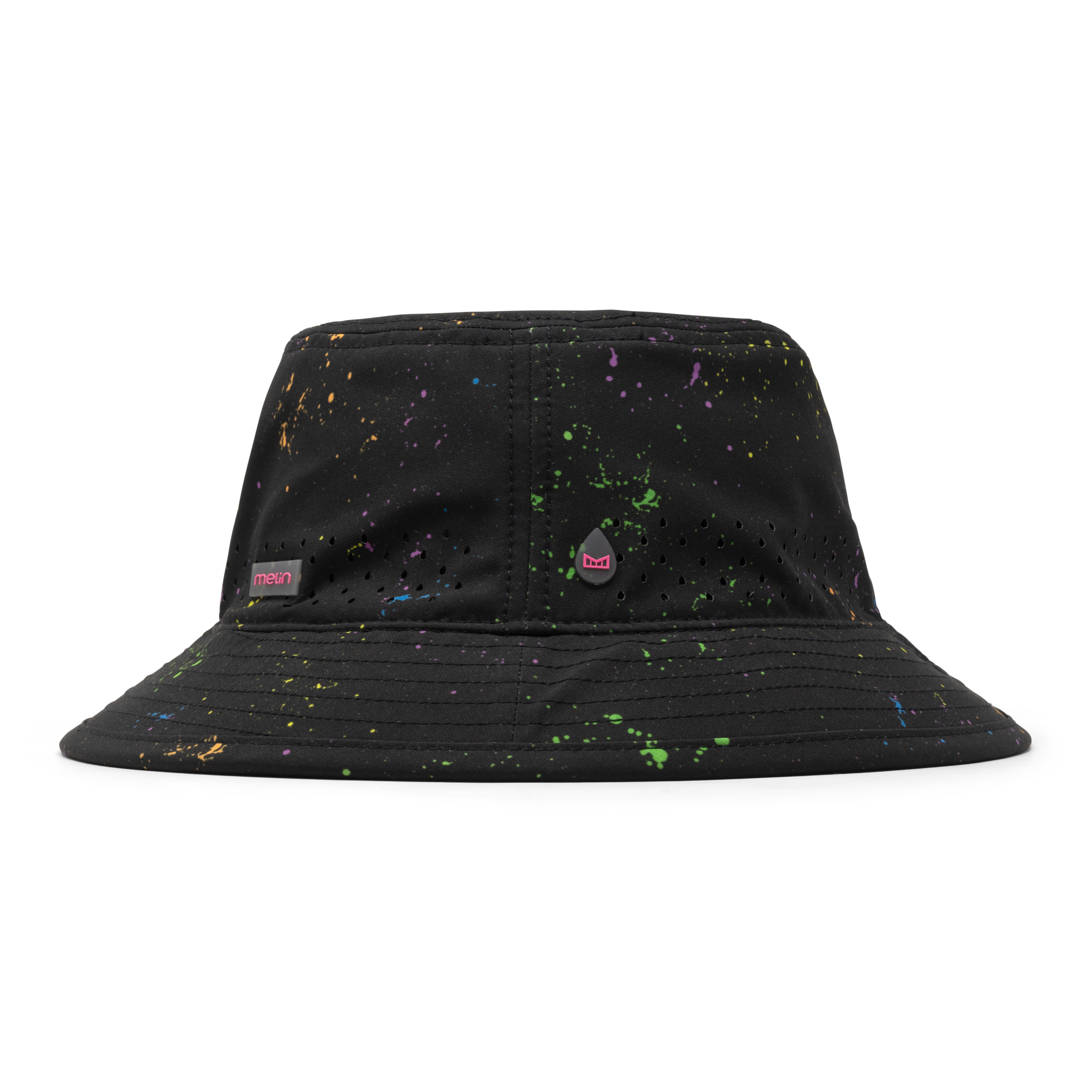 Caddy Neon Hydro – Black | Premium Performance Bucket Hat | melin