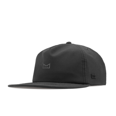 The front, angled view of the melin Eagle Hydro  Split Crushed Fit in  Black