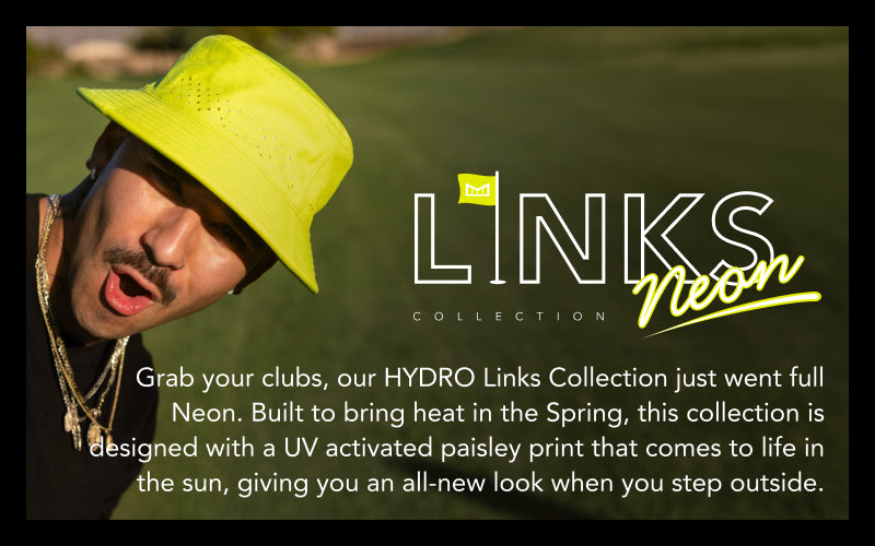 メリン　melin ハイドロ コロナド リンクスネオンイエロー Coronado Links Hydro Men's Snapback Hat – melin