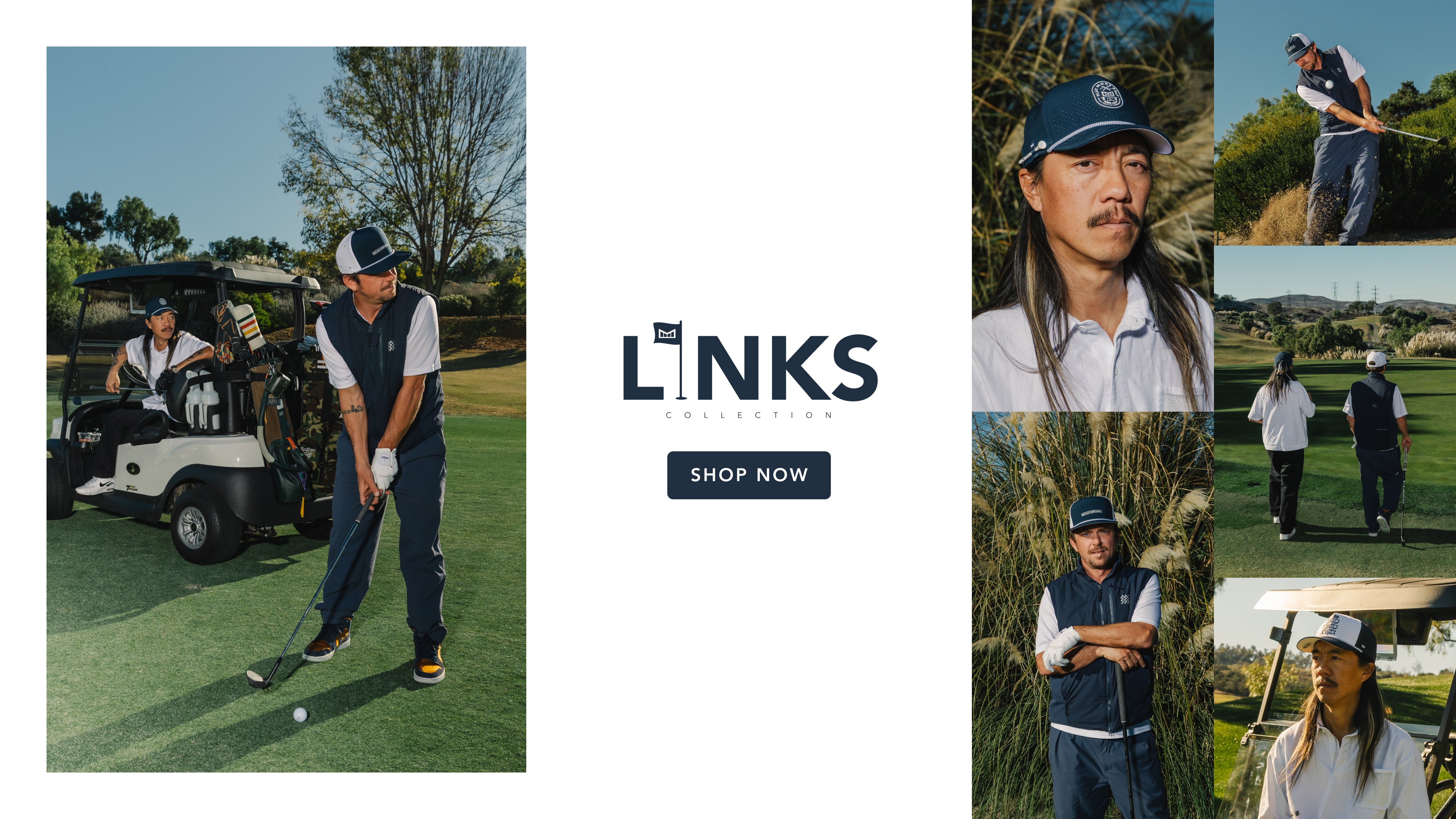 The melin Links Drive Collection homepage banner for desktop