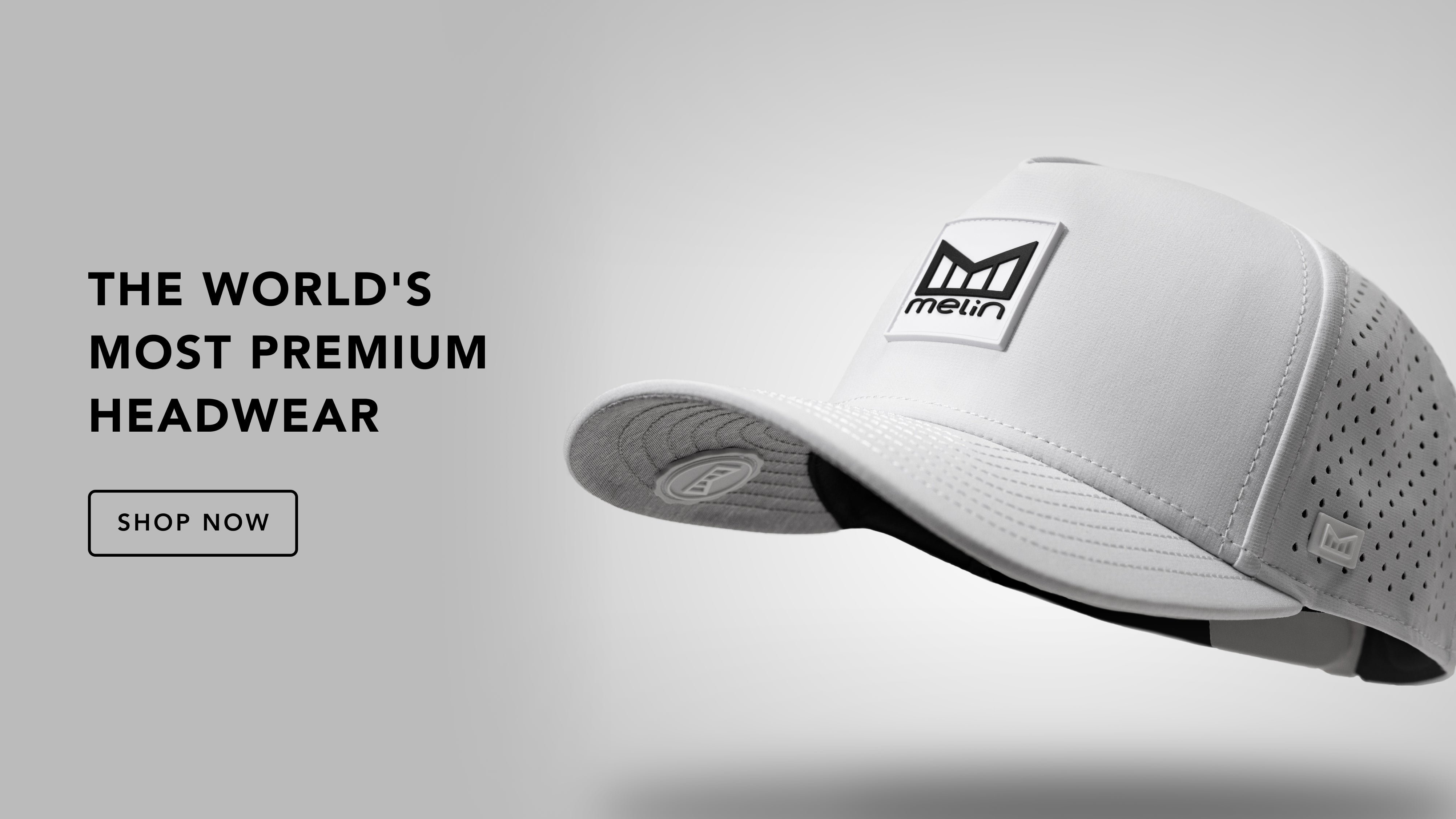 The World's Most Premium Headwear featuring the Odyssey Stacked Hydro in White