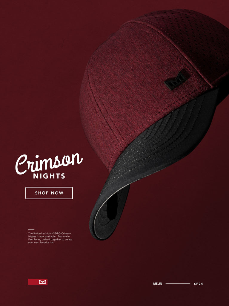 melin Crimson Nights Hydro snapback hat collection