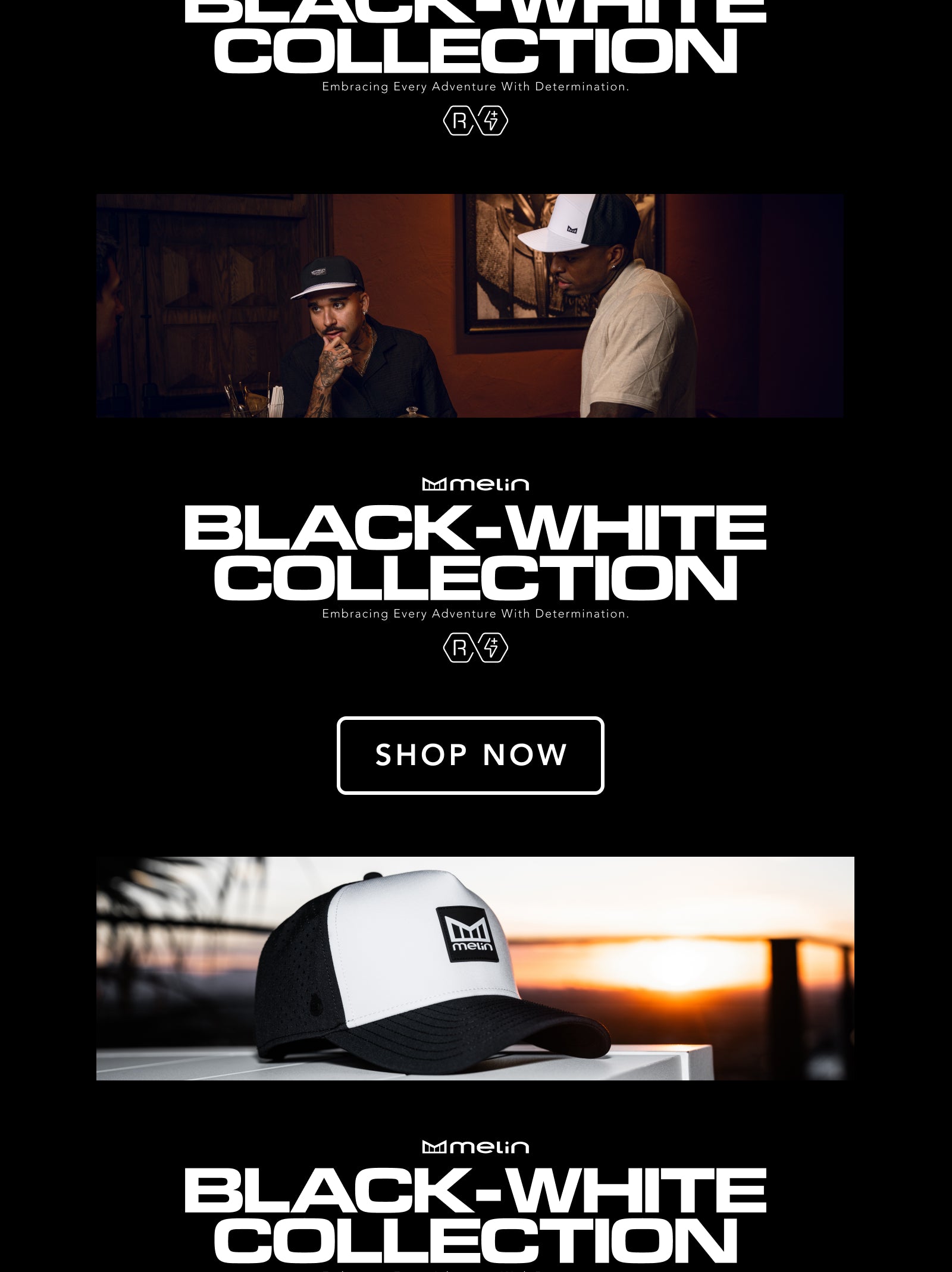  melin Black / White collection banner for mobile