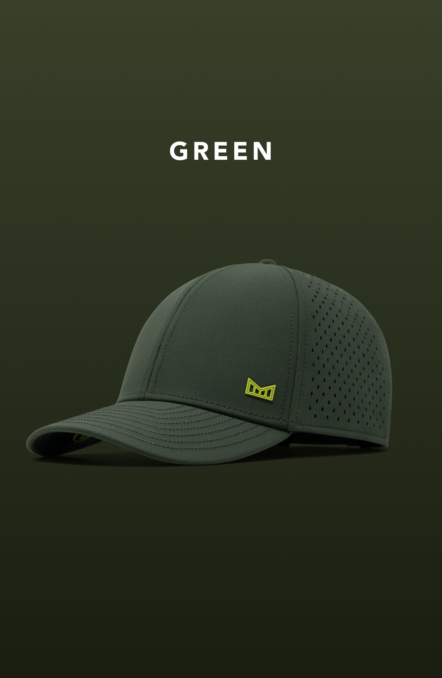 Shop all melin hats in Green, featuring the A-Game Icon Hydro in Kombu Green