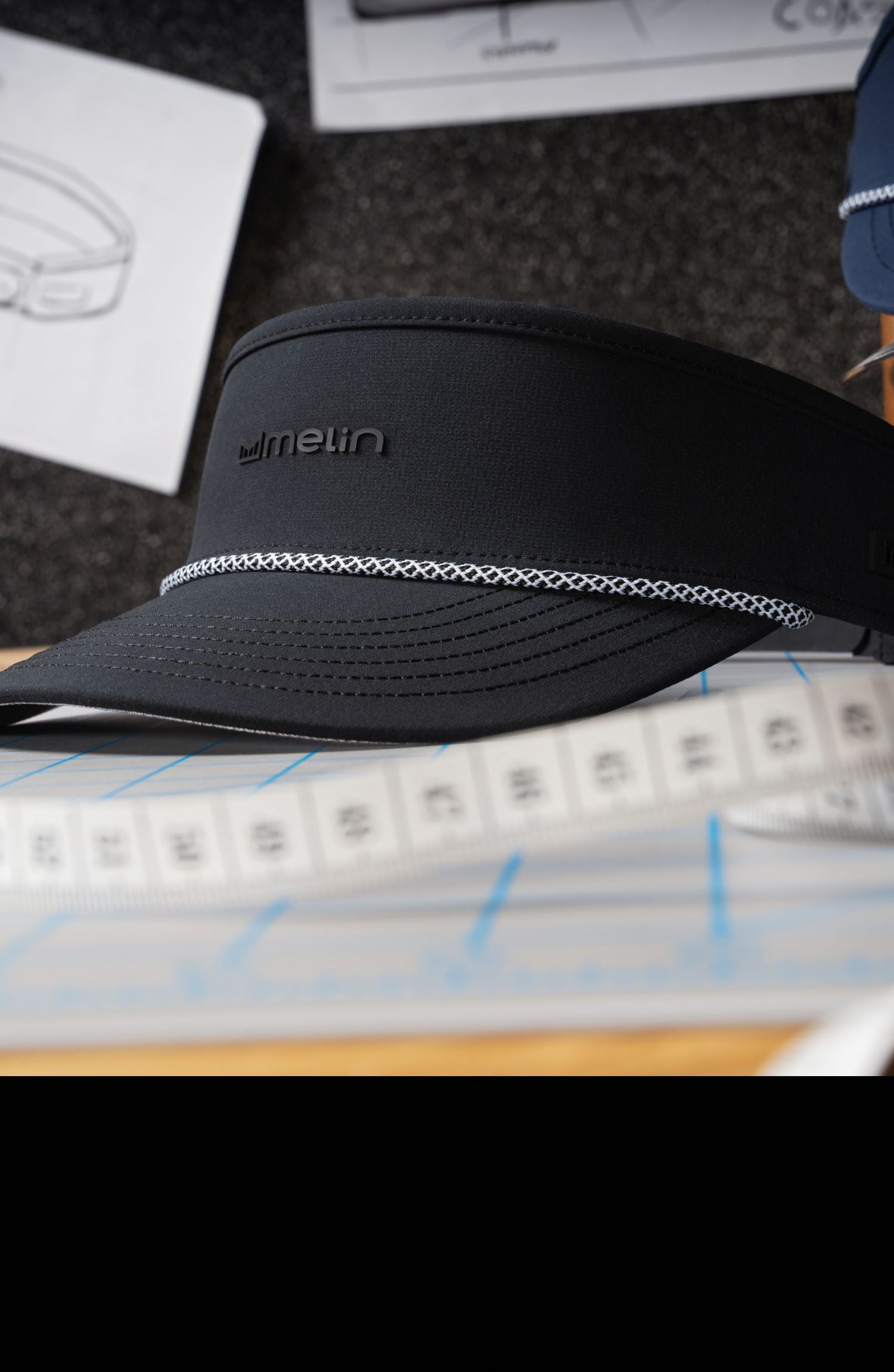 Melin Coast Hydro, Navy, Mens Sun Visor, Sun Hats For Women & Men, Water-Resistant, Golf, Running, Workout, Or Beach Hat, Medium-Large At Men’s