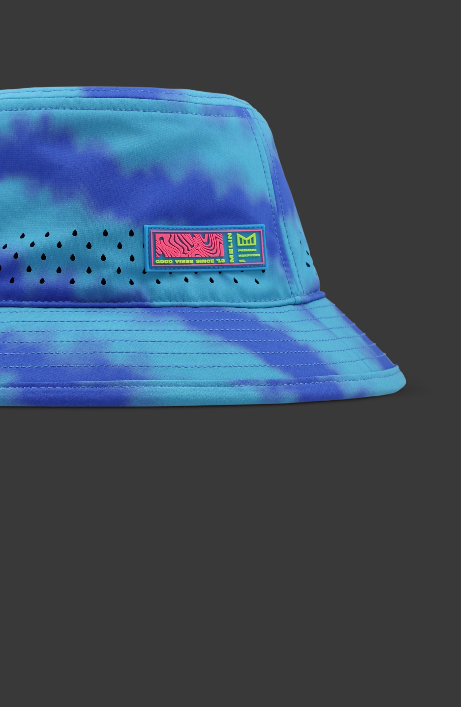 Caddy Neon Tie Dye Hydro – Electric Blue | Premium Performance