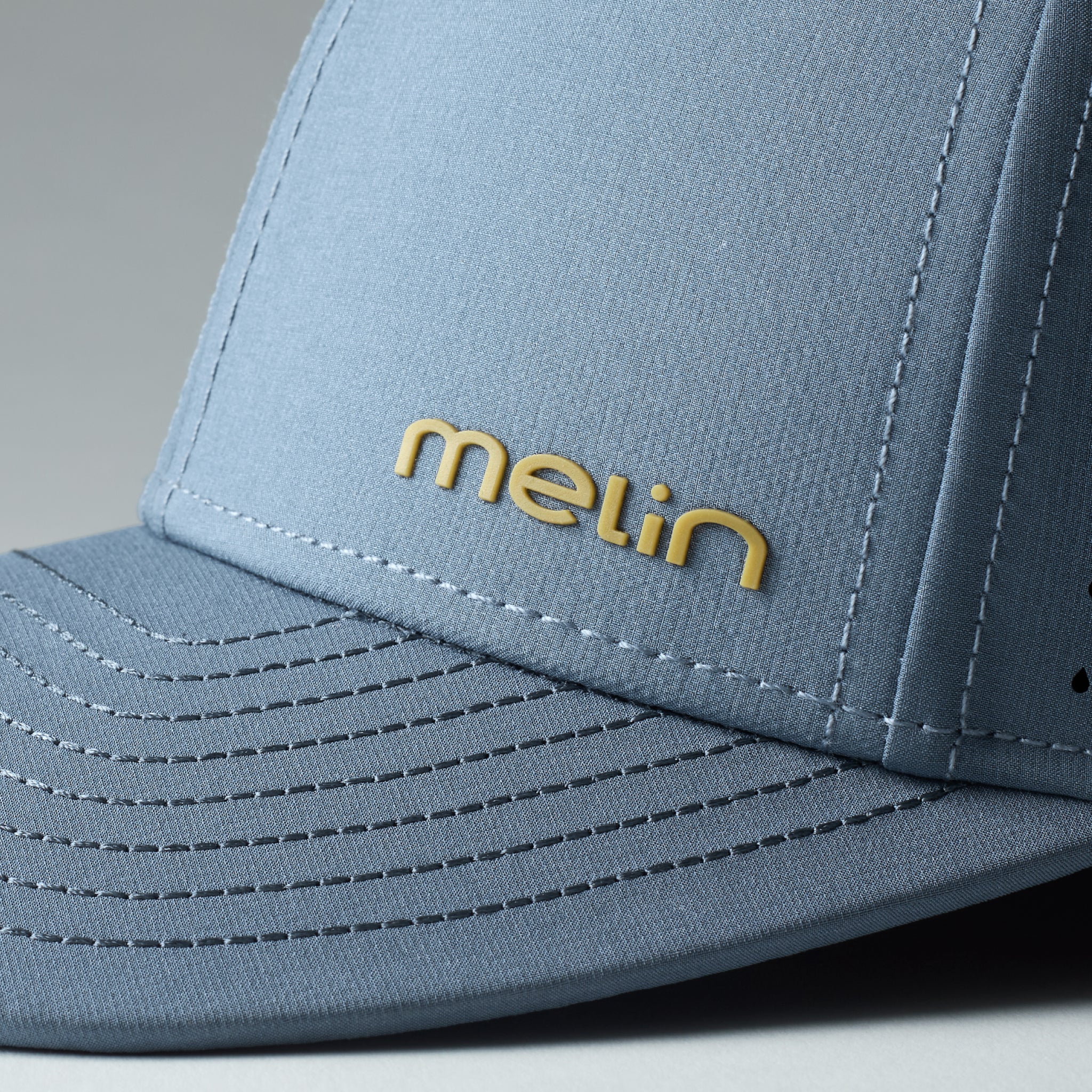 melin Compass Hydro Blue Stone Gum snapback hat