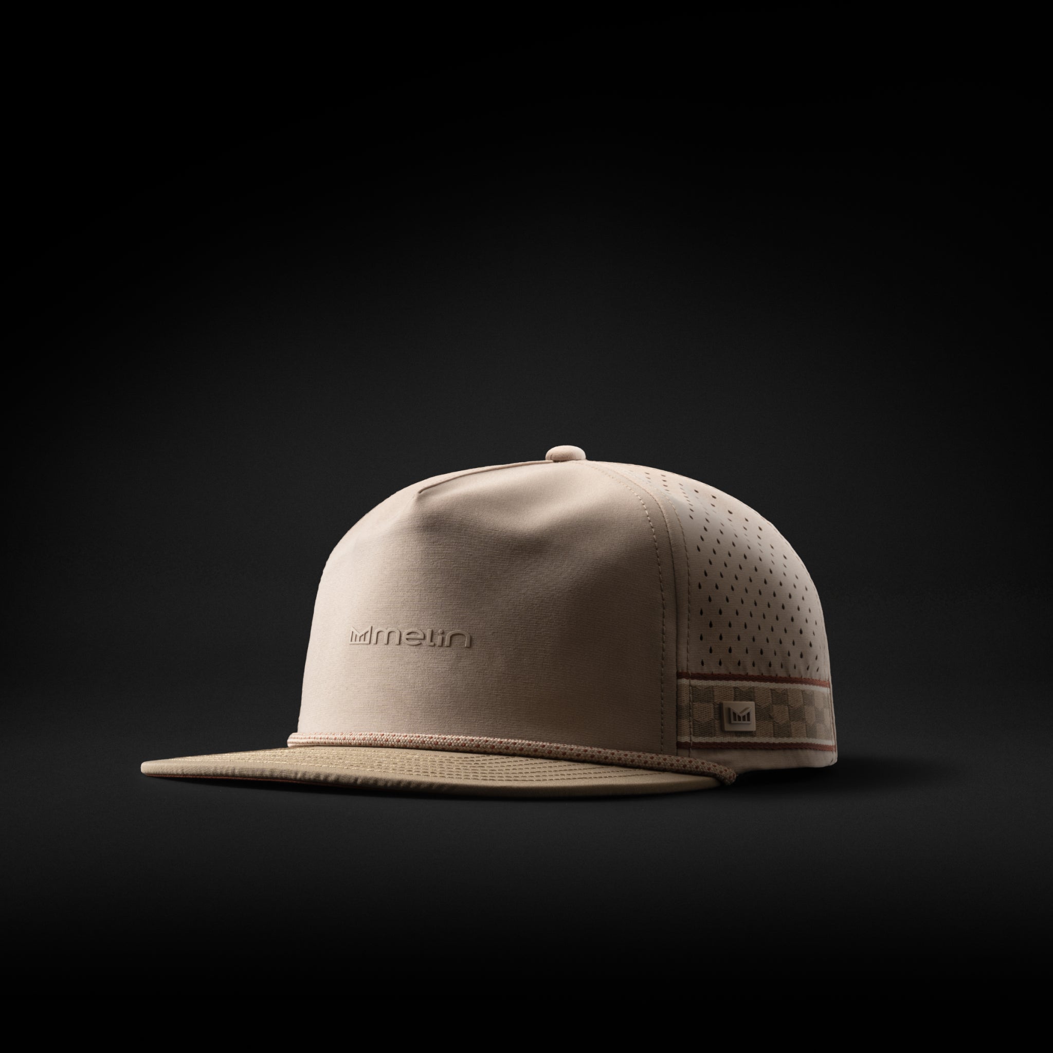 A gallery image of the melin Coronado Links Hydro hat in cobblestone, 1 of 5