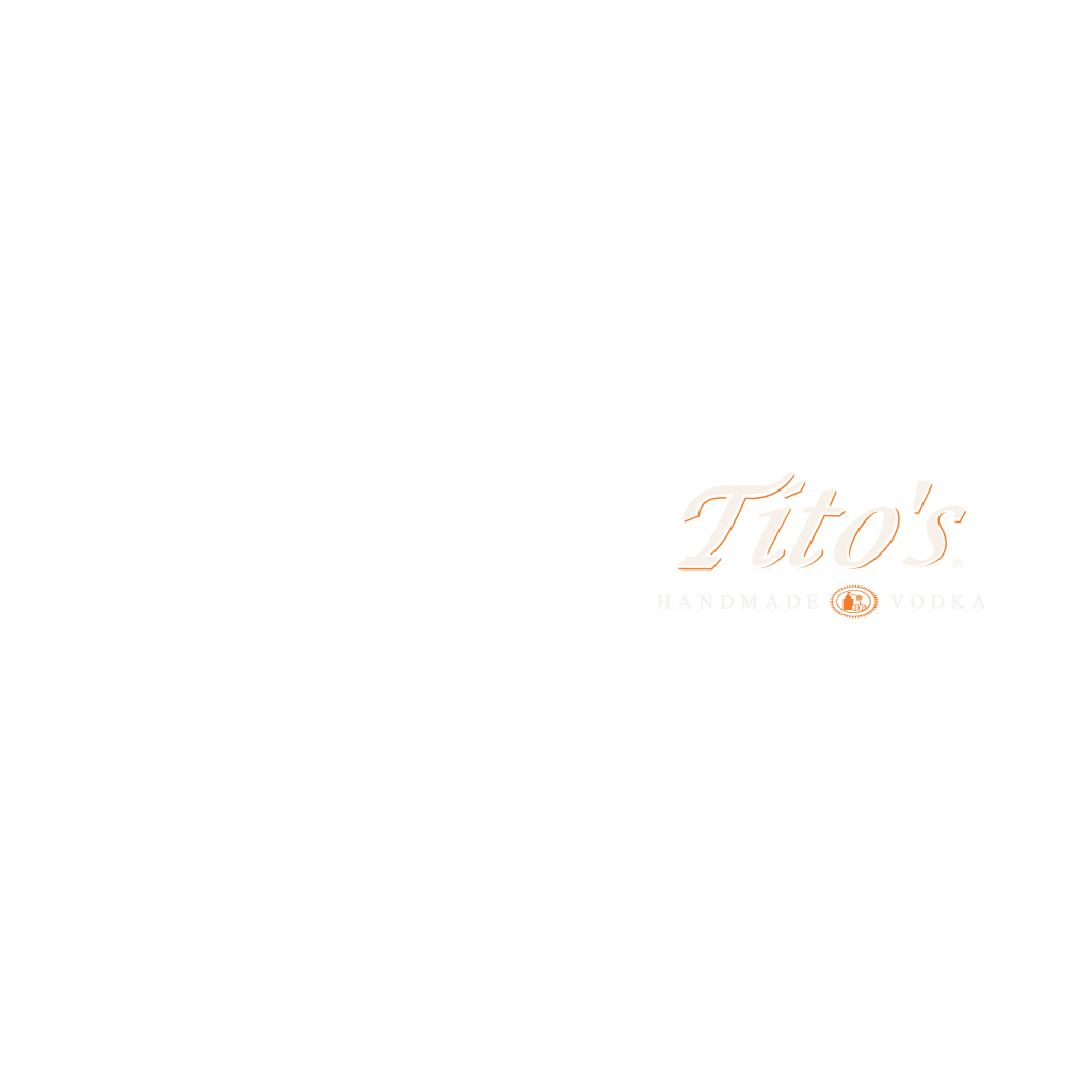melin x Tito's logo on a white background