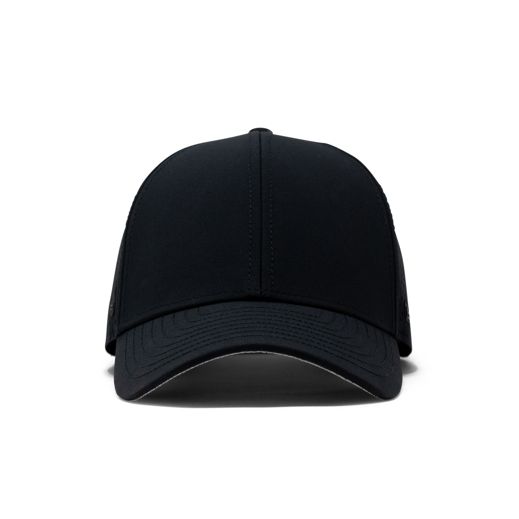 The frontal view of the Melin Vintage Fit A-Game Hydro hat in black Big Image - 2