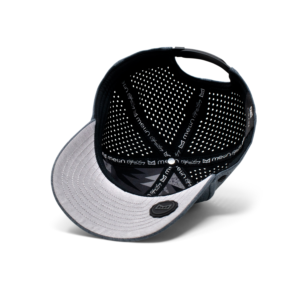 The inside view of the Melin Vintage Fit A-Game Hydro hat in dark grey Big Image - 6