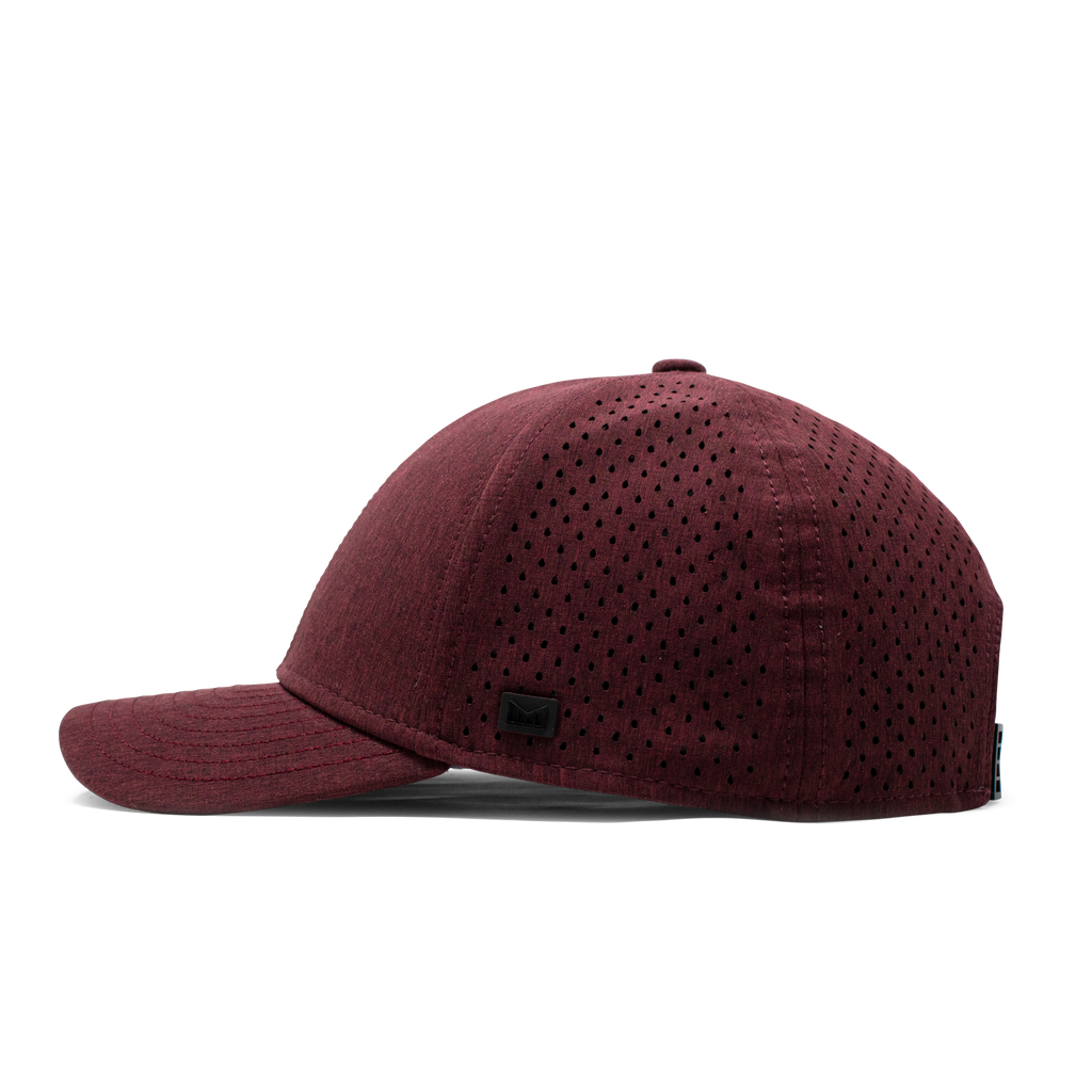The side view of the Melin Vintage Fit A-Game Hydro hat in maroon Big Image - 3