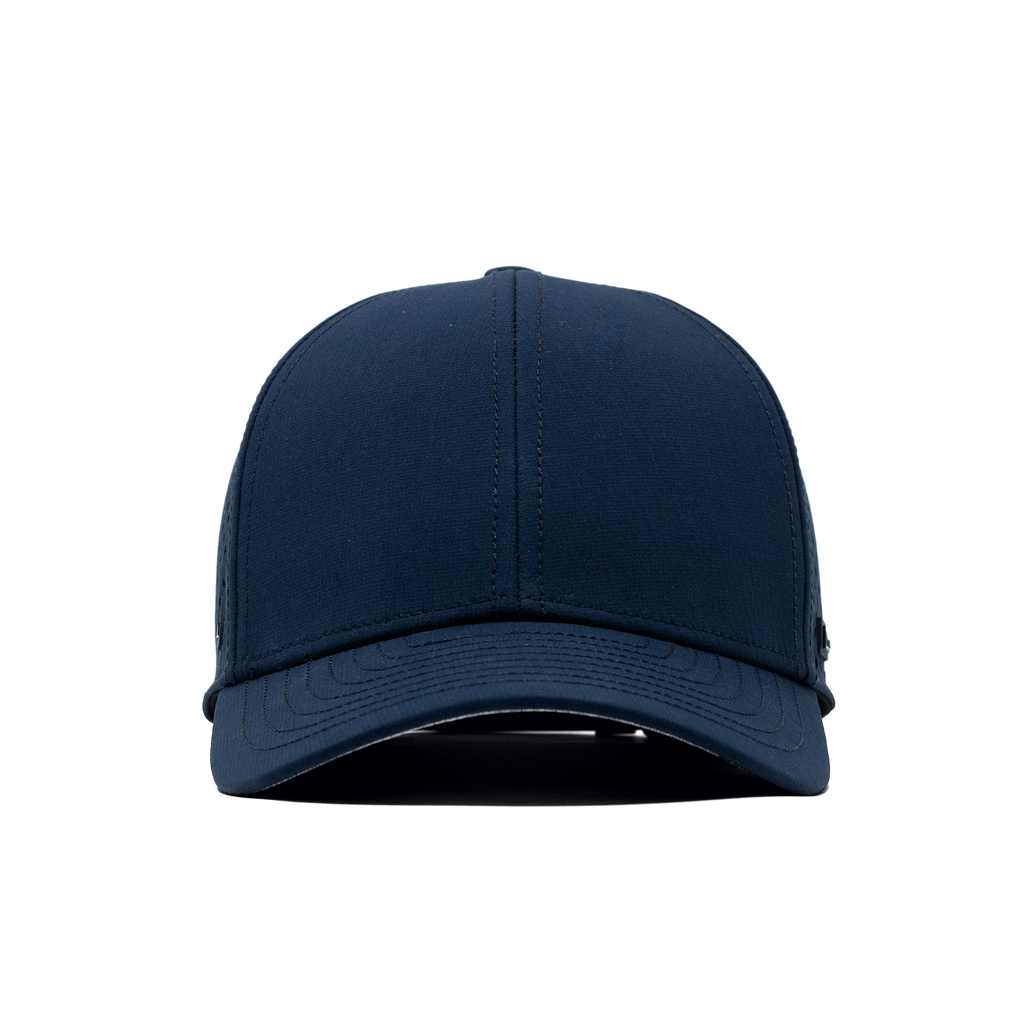 The frontal view of the Melin Vintage Fit A-Game Hydro hat in navy Big Image - 2