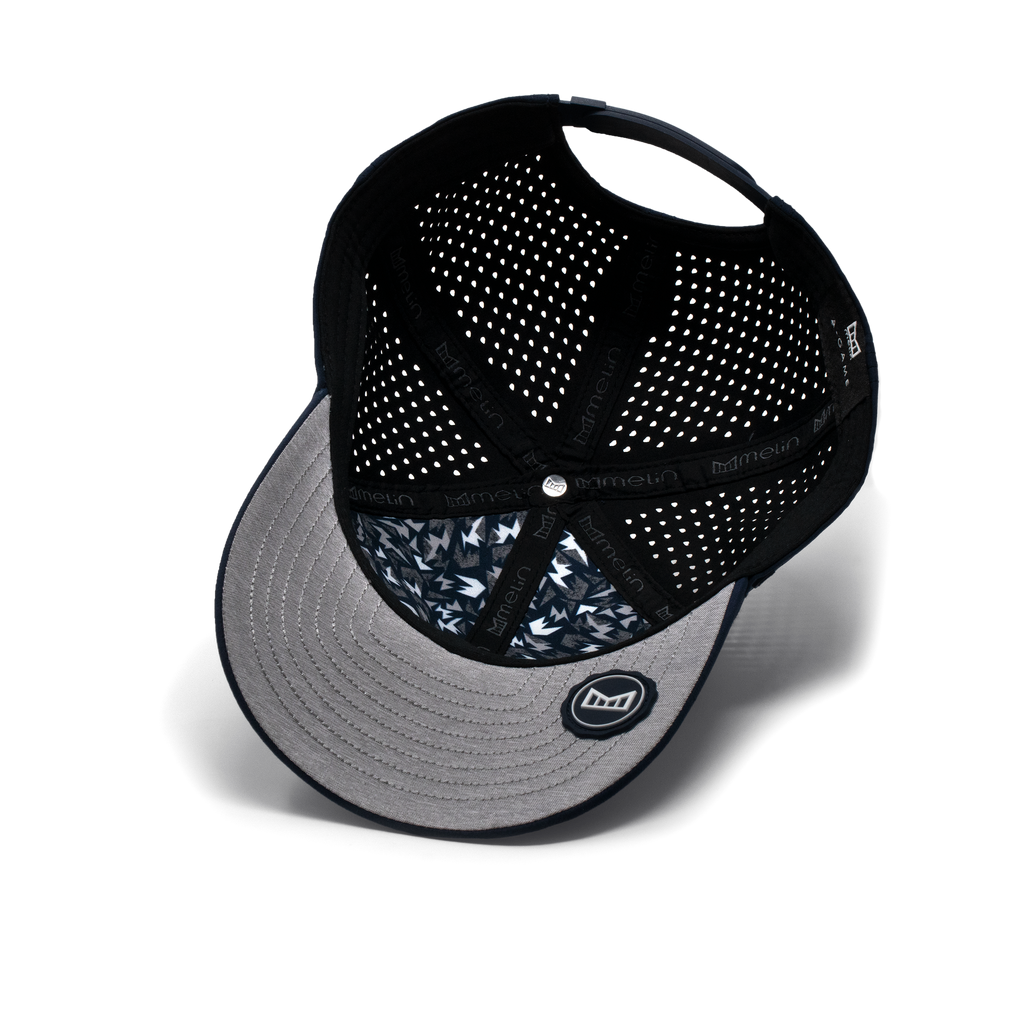 The inside view of the Melin Vintage Fit A-Game Hydro hat in navy Big Image - 5