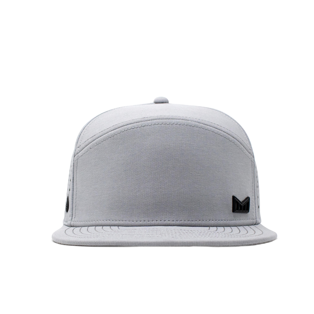 The frontal view of the Melin Horizon Fit Treches Icon Hydro hat in white Big Image - 2