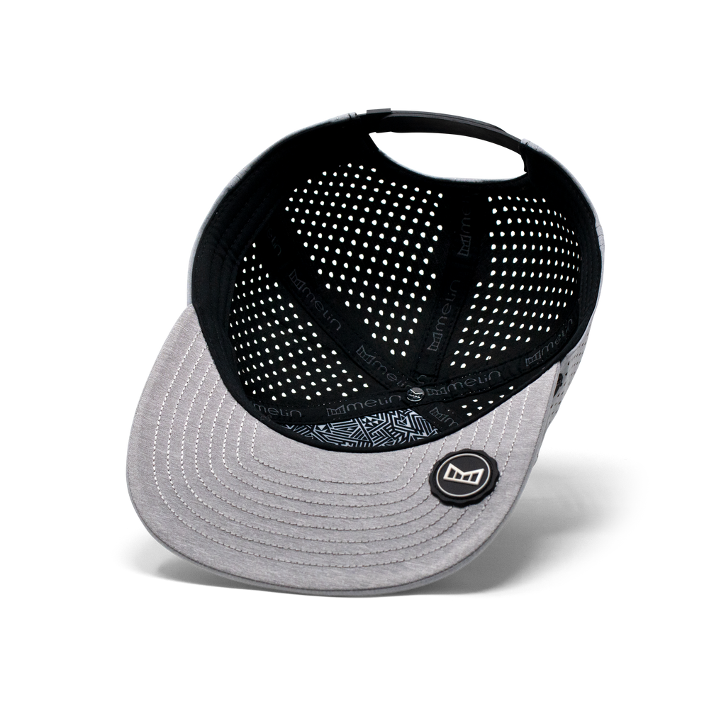 The inside view of the Melin Horizon Fit Treches Icon Hydro hat in white Big Image - 5