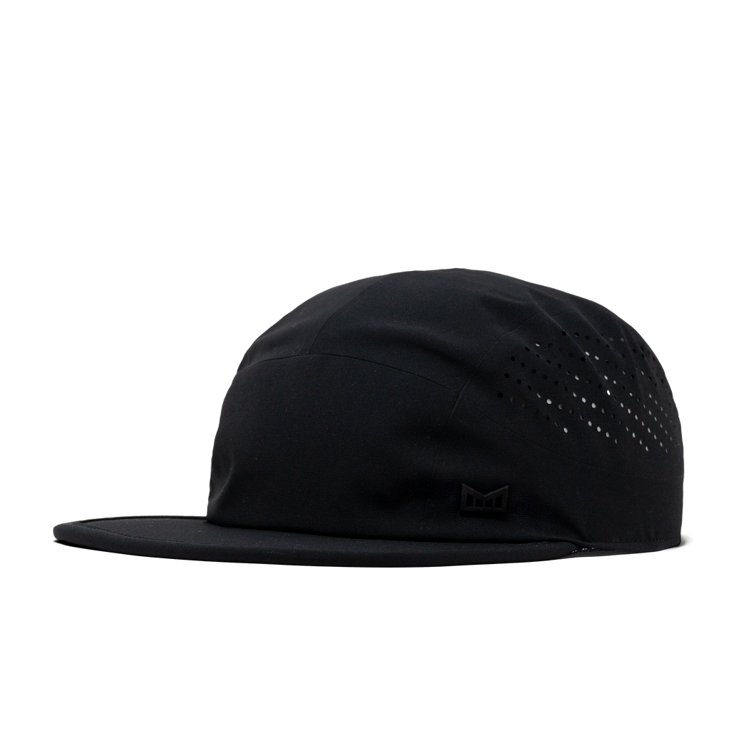 The angled view of the Melin Camper Fit Pace Hydro hat in black Big Image - 1
