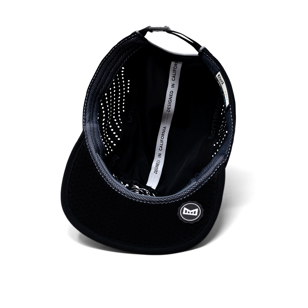 The inside view of the Melin Camper Fit Pace Hydro hat in black Big Image - 5