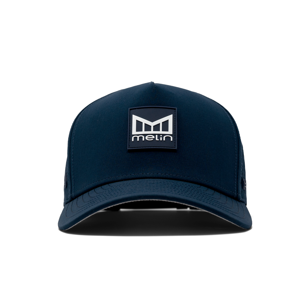 The front of melin's Odyssey Stacked Hydro hat in Navy Big Image - 3