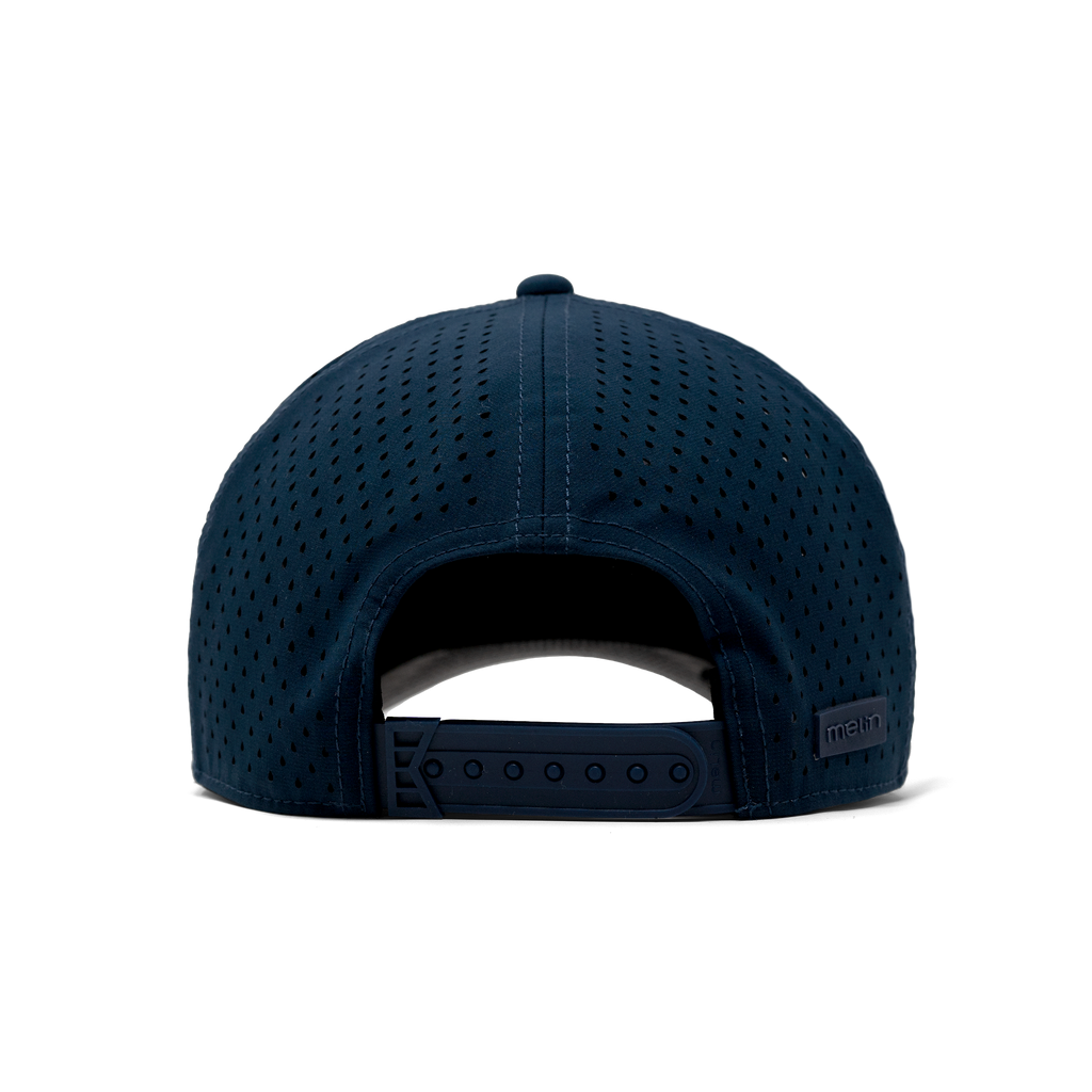 The back of melin's Odyssey Stacked Hydro hat in Navy Big Image - 5