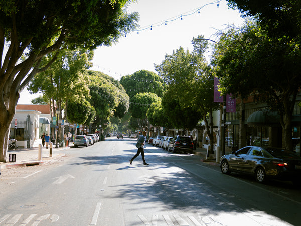 Dylan walking in the street